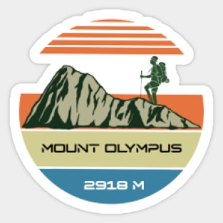 Mount Olympus, 2918m ,Climber Sticker